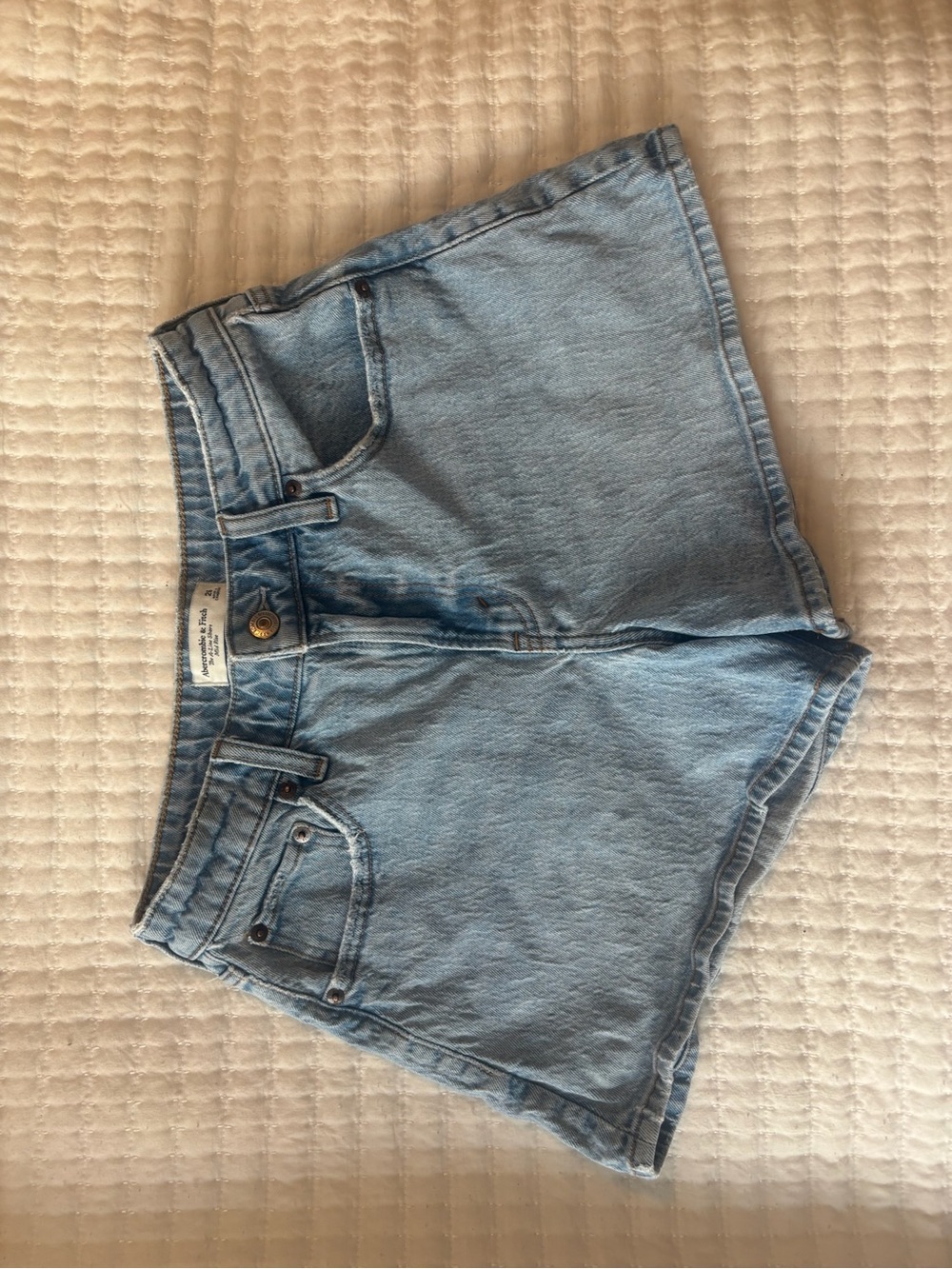 Abercrombie and Fitch Light Wash Denim Shorts